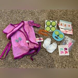 American girl doll self care and lemonade stand set